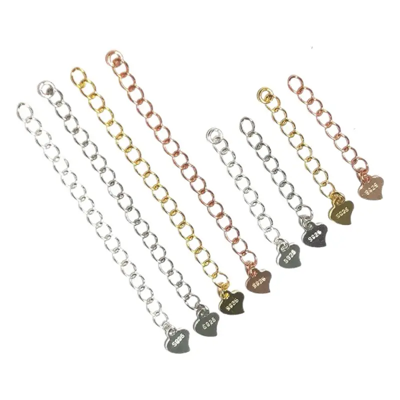 925 Sterling Silver Heart Pendant Necklace Bracelet Set