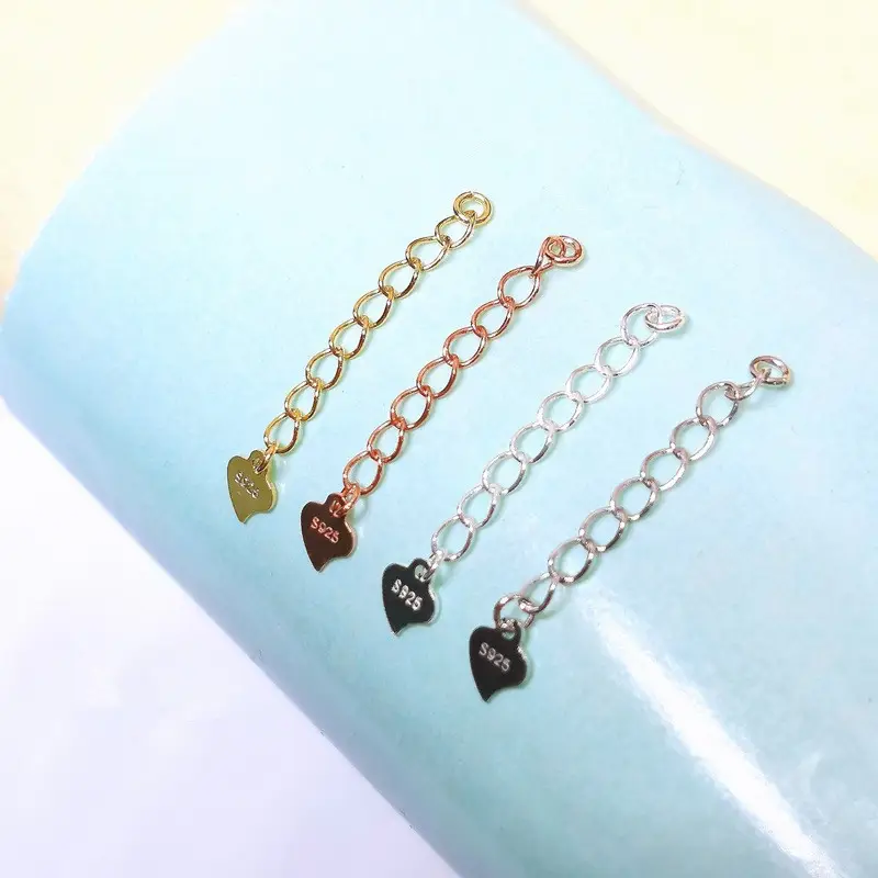 925 Sterling Silver Heart Pendant Necklace Bracelet Set - Image 3