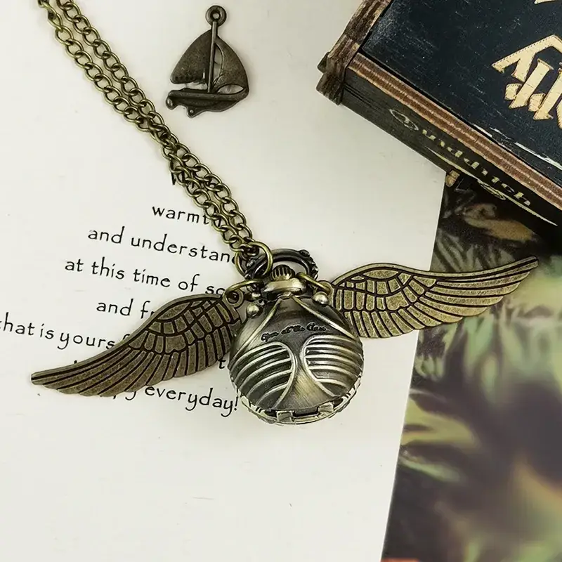 Harry Potter Angel Pocket Watch with Wings