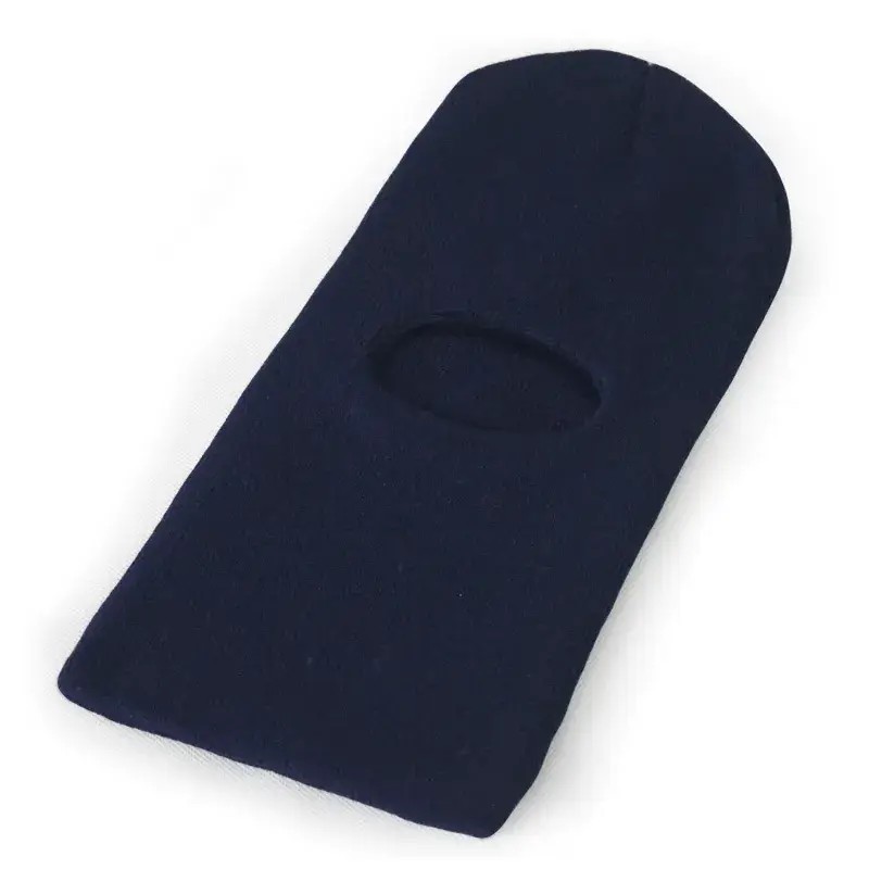 Men's Black Wool Ski Cap with Single Hole - Image 5