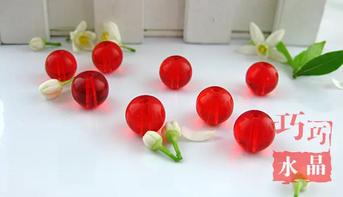 Crystal Scattered Beads Red Black Transparent Curtain Accessories — feature 12