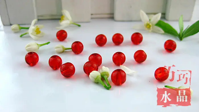 Crystal Scattered Beads Red Black Transparent Curtain Accessories — feature 13