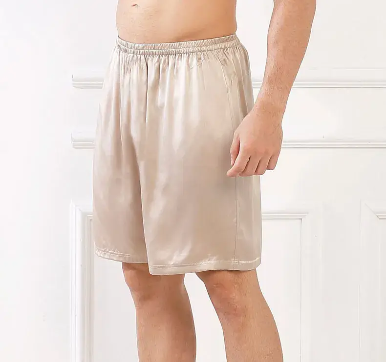 Elastic Casual Shorts Gray Men Women Loose Straight Leg