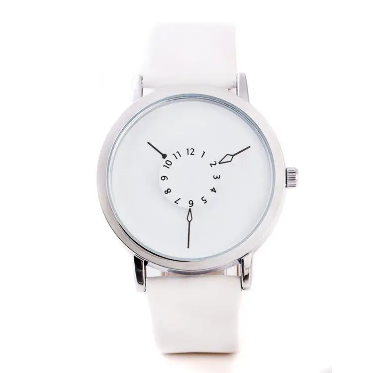 Retro Black Dial Women's Quartz Watch with White Belt - Image 6