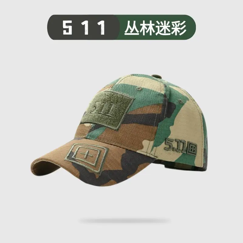 511 Camo Baseball Cap Black Velcro - Image 11