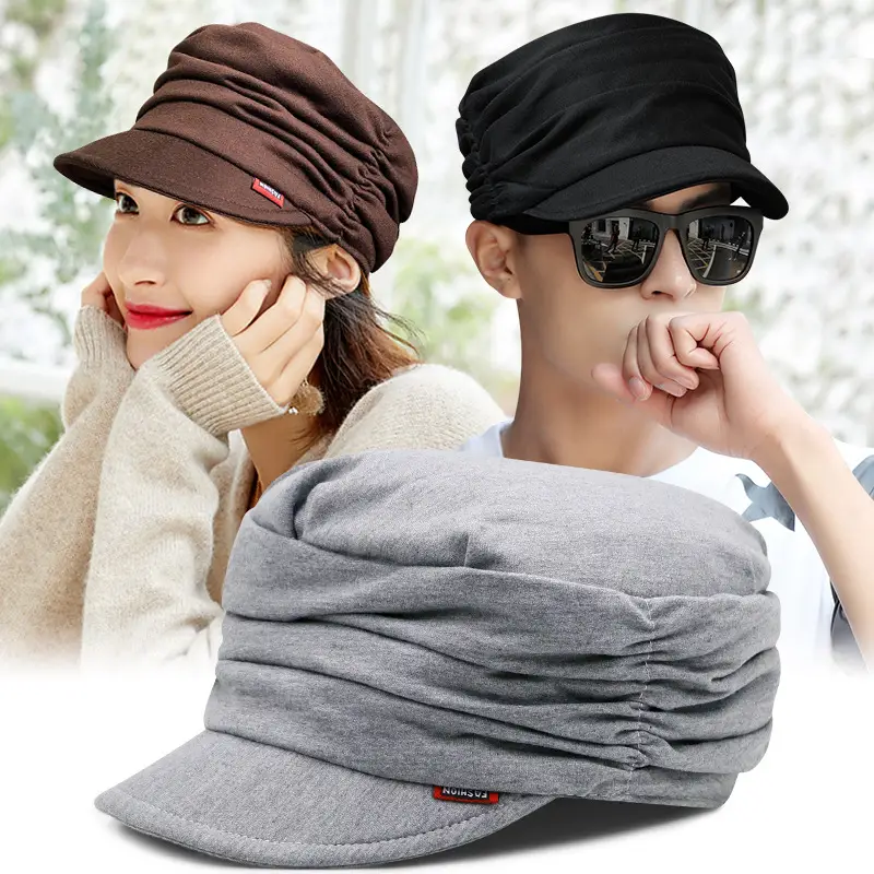 Red Stackable Flat Cap for Women Spring Autumn Casual - Image 19