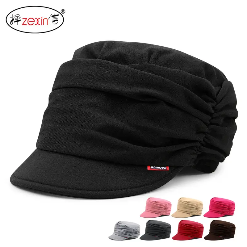 Red Stackable Flat Cap for Women Spring Autumn Casual - Image 21