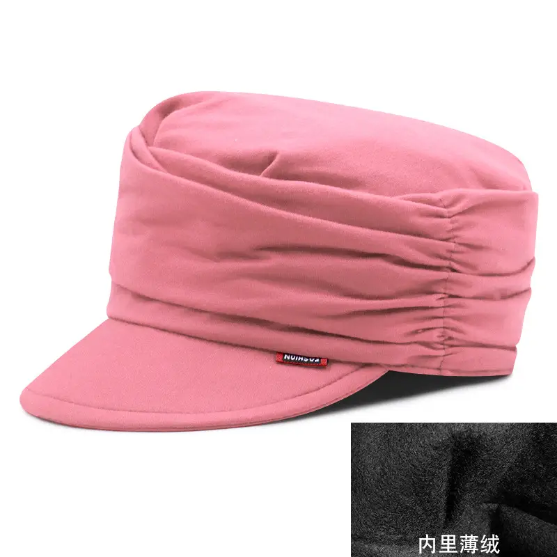 Red Stackable Flat Cap for Women Spring Autumn Casual - Image 9