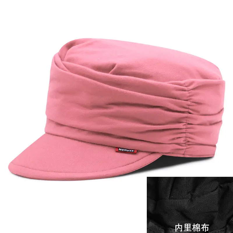 Red Stackable Flat Cap for Women Spring Autumn Casual - Image 17