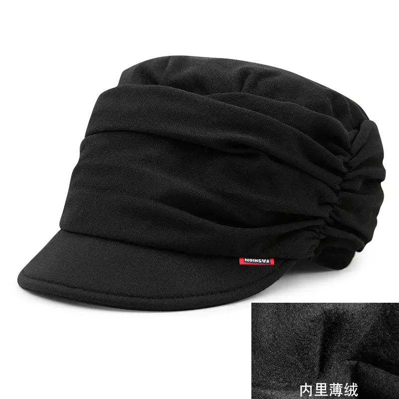 Red Stackable Flat Cap for Women Spring Autumn Casual - Image 2
