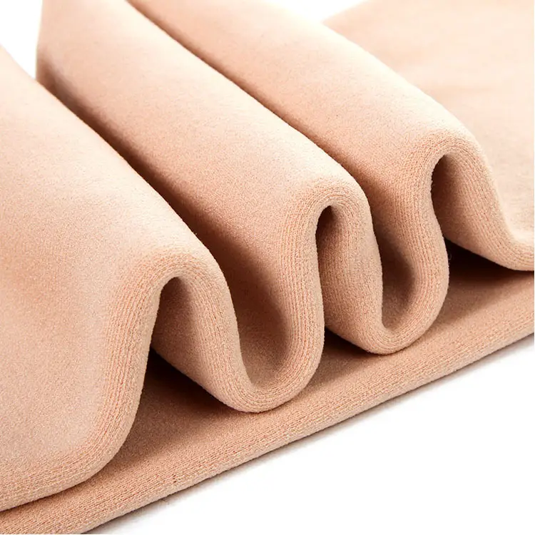 Black Velvet Knee-high Leggings for Women Winter Warm Pants - Image 11