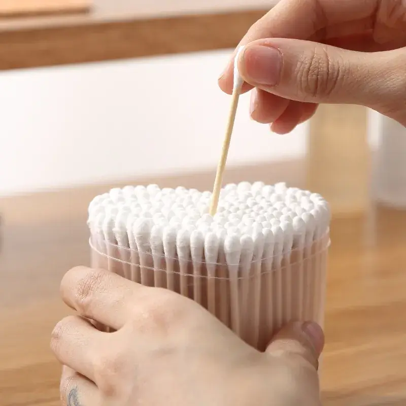Double-Headed Cotton Swabs for Ear Puff & Makeup Removal - Image 3