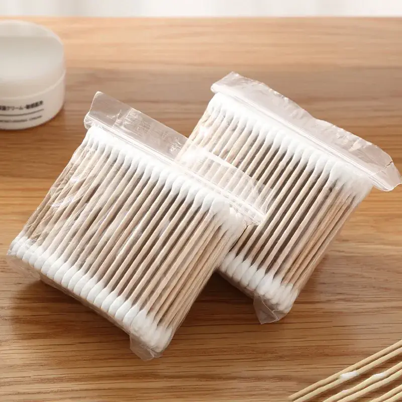 Double-Headed Cotton Swabs for Ear Puff & Makeup Removal