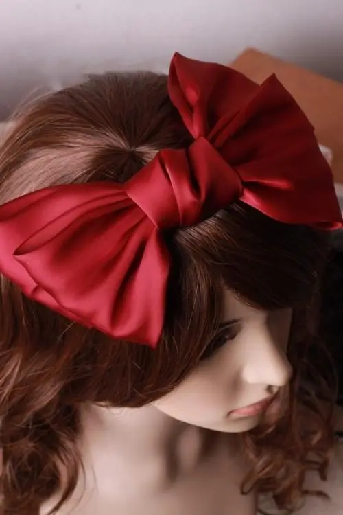 Black Satin Exaggerated Bow Hairpin Wholesale — feature 14