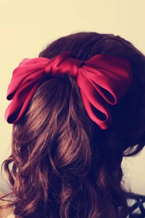 Black Satin Exaggerated Bow Hairpin Wholesale — feature 15