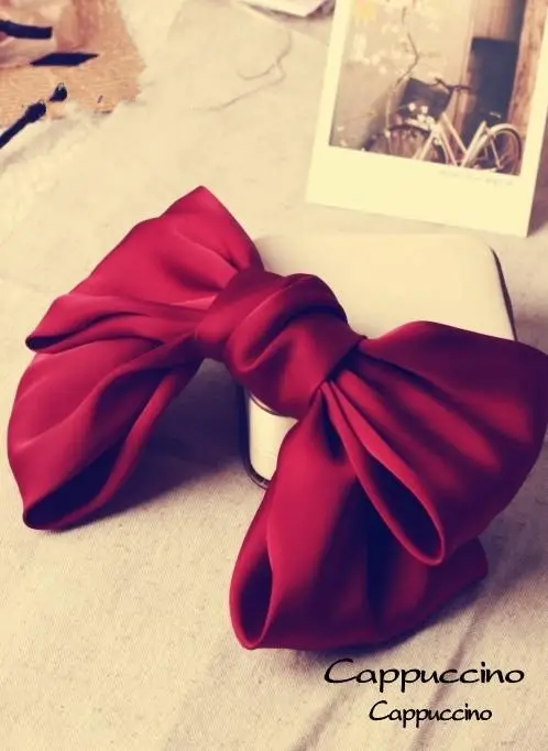 Black Satin Exaggerated Bow Hairpin Wholesale — feature 16