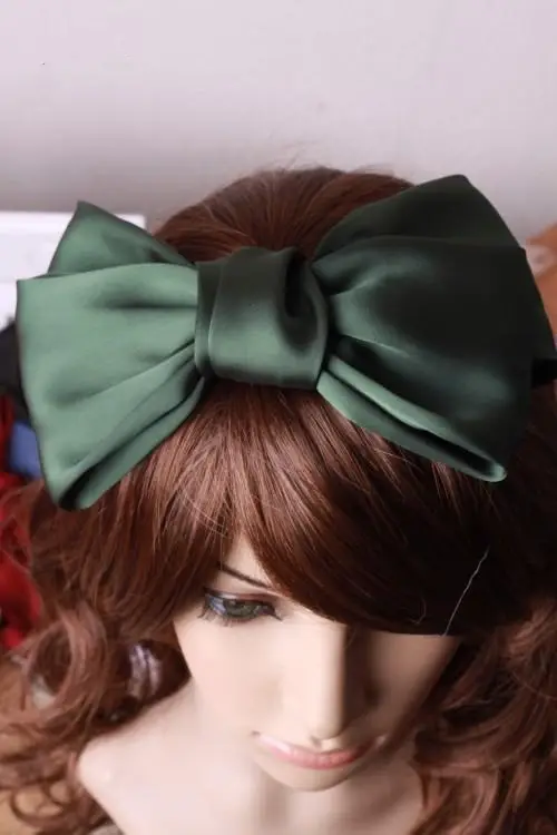 Black Satin Exaggerated Bow Hairpin Wholesale — feature 20