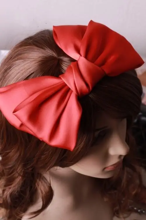 Black Satin Exaggerated Bow Hairpin Wholesale — feature 23