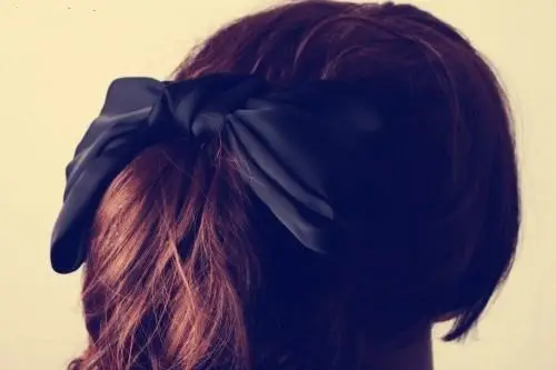 Black Satin Exaggerated Bow Hairpin Wholesale — feature 25
