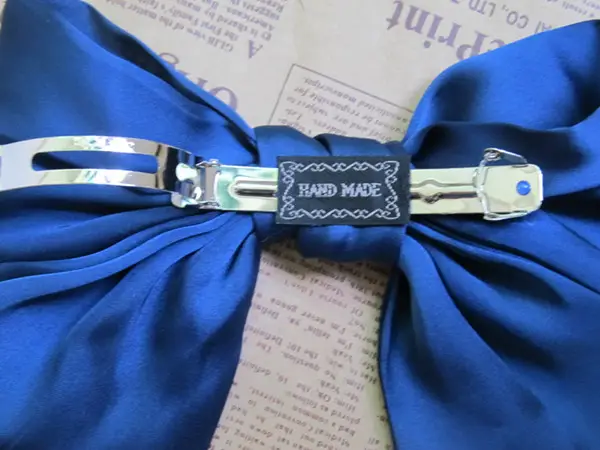 Black Satin Exaggerated Bow Hairpin Wholesale — feature 31