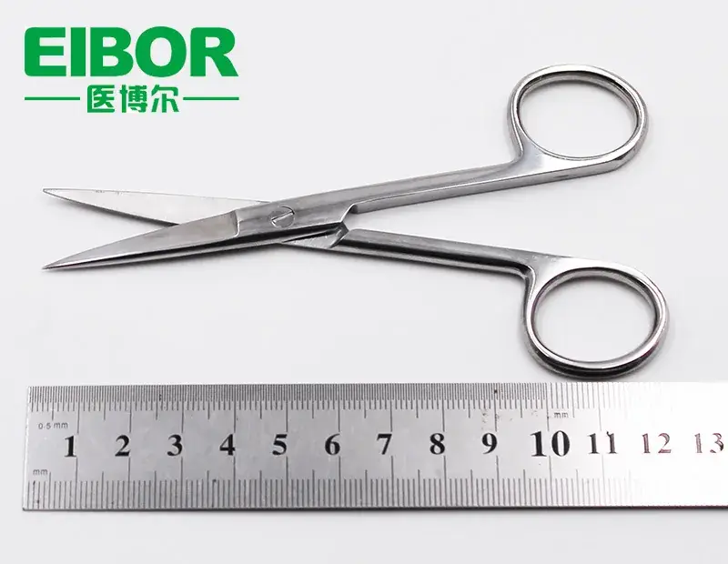 Medical Pointed Straight Tip Surgical Scissors 14cm Matte — feature 35