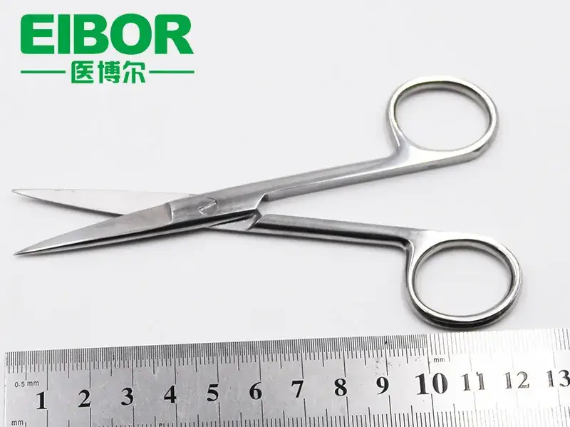 Medical Pointed Straight Tip Surgical Scissors 14cm Matte — feature 36