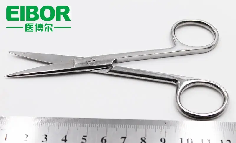 Medical Pointed Straight Tip Surgical Scissors 14cm Matte — feature 37