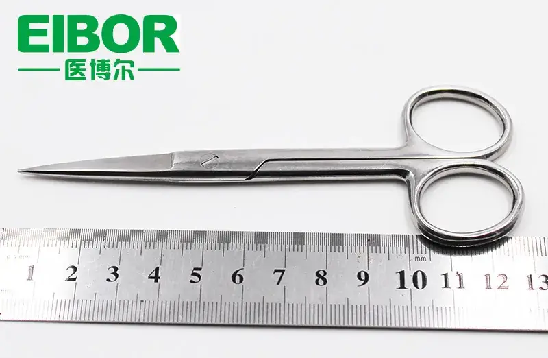 Medical Pointed Straight Tip Surgical Scissors 14cm Matte — feature 38