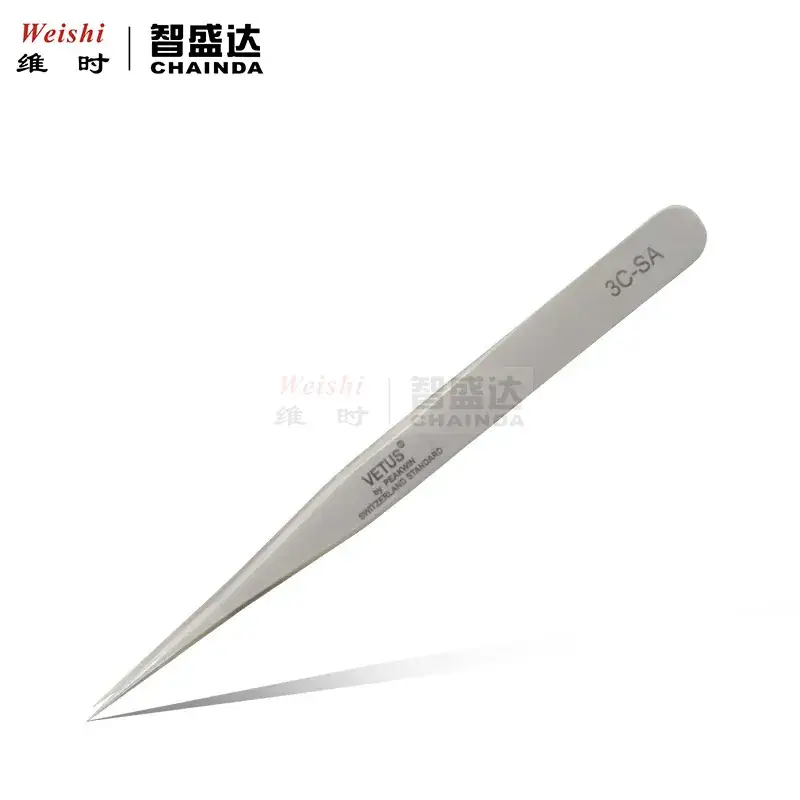 Stainless Steel Anti-Magnetic Tweezers Repair Tool - Image 3