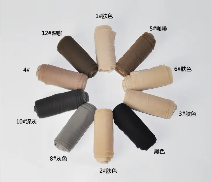 Tianzi 12D ultra-thin meat-penetrating toe transparent core-spun silk crotch pantyhose 8202 8202B - Image 4