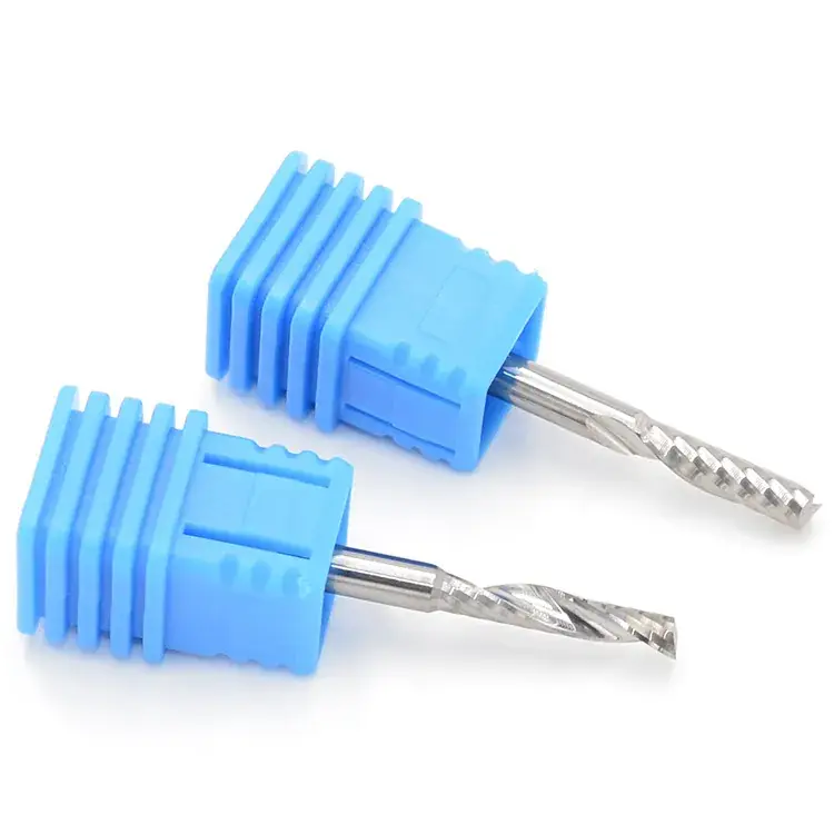 3.175mm Single Edged Spiral Milling Cutter Density Board Acrylic Pvc Engraving Tool Computer Engraving Knife Gh