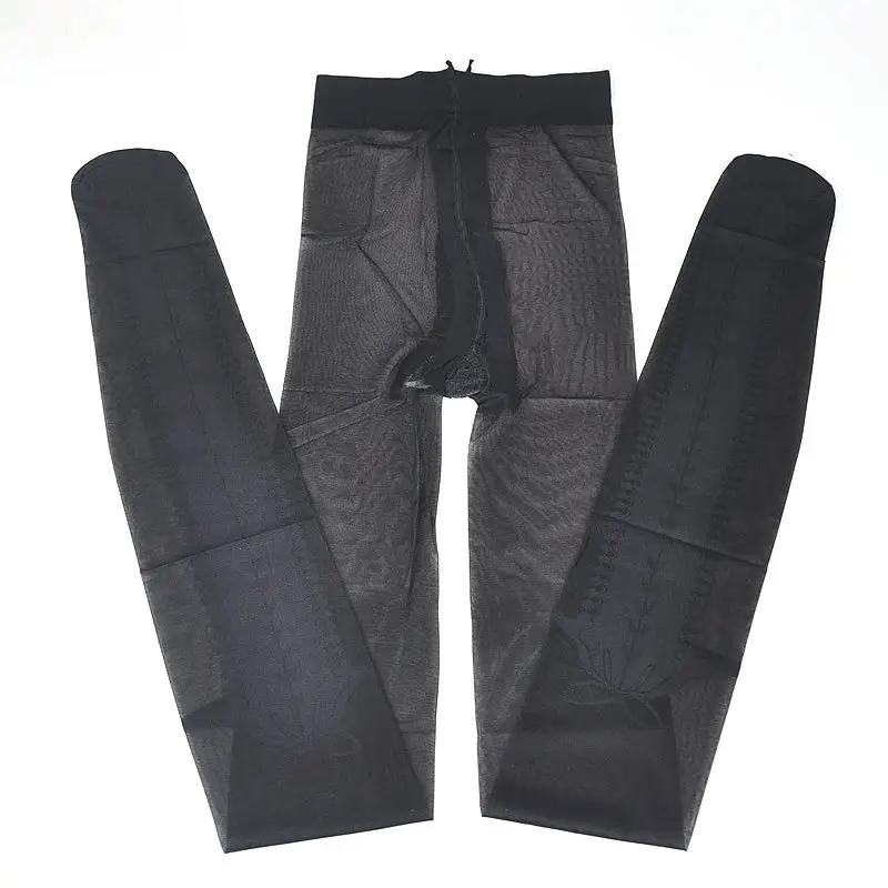 Tianzi 8D Spring and Summer Thin Silk Socks Fake High Boots Jacquard Bow Pantyhose 8549 Sexy Black Silk Stockings - Image 5