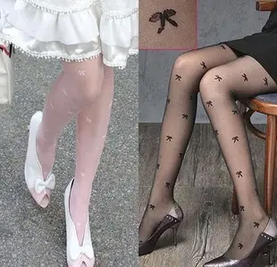 Summer ultra-thin 8D bow cored Silk T crotch cotton crotch jacquard pantyhose 8551 stockings for women Wholesale — feature 5