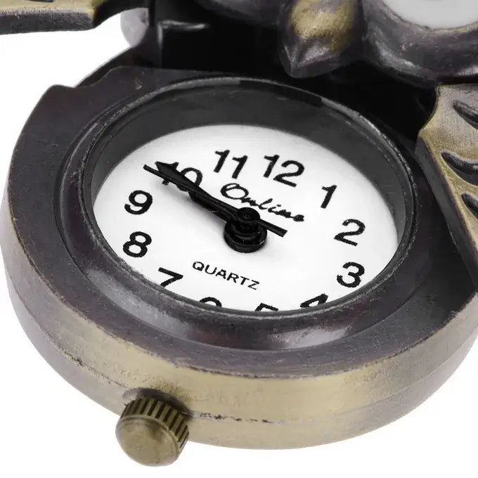 Retro Owl Quartz Pocket Watch Chain Watch