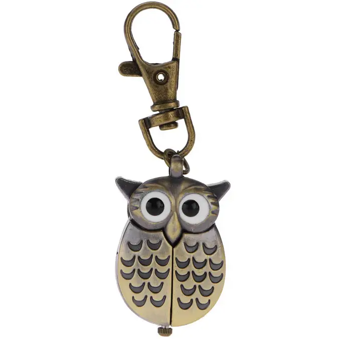 Retro Owl Quartz Pocket Watch Chain Watch — feature 8