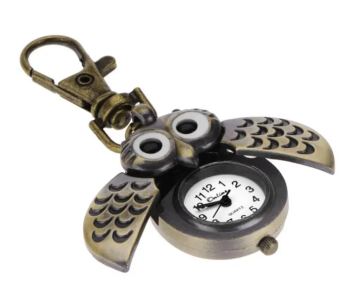 Retro Owl Quartz Pocket Watch Chain Watch — feature 9