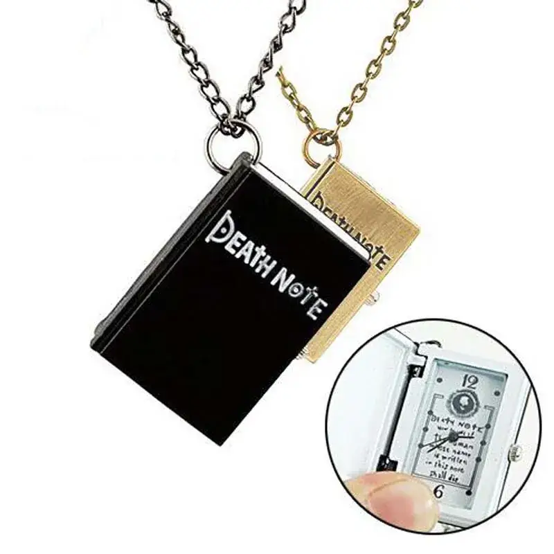 Vintage Bronze Death Diary Watch with Long Chain