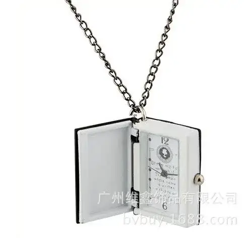 Vintage Bronze Death Diary Watch with Long Chain — feature 11