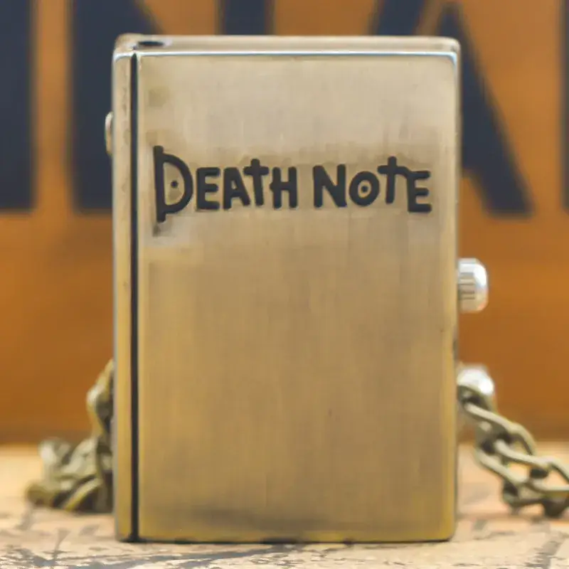 Vintage Bronze Death Diary Watch with Long Chain — feature 22