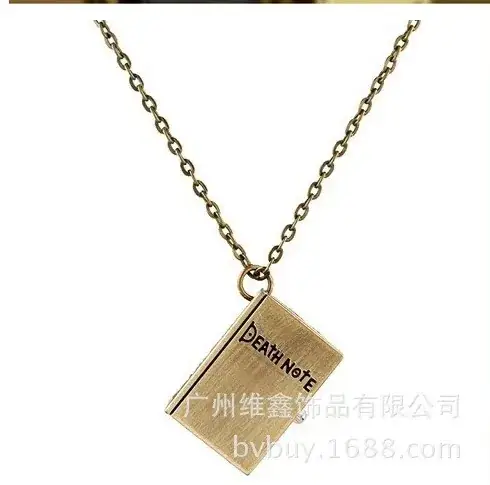 Vintage Bronze Death Diary Watch with Long Chain