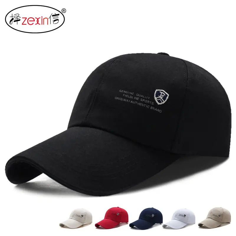 Men's Black Mesh Sun Hat with Extended Brim