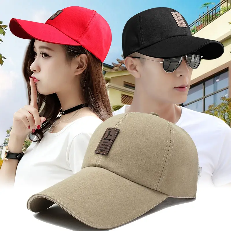 Hat Korean Style Extended Brim Baseball Cap Trendy Summer Men and Women Sunshade Fishing Hat Outdoor Sports Peaked Cap - Image 18