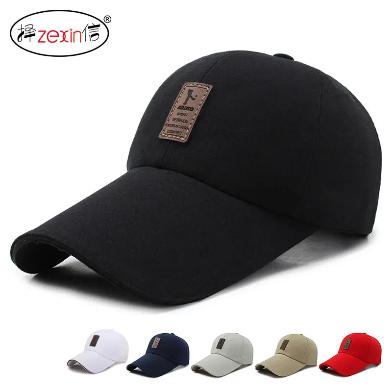 Hat Korean Style Extended Brim Baseball Cap Trendy Summer Men and Women Sunshade Fishing Hat Outdoor Sports Peaked Cap - Image 19
