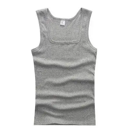 Men's Purple Cotton Square Collar Vest