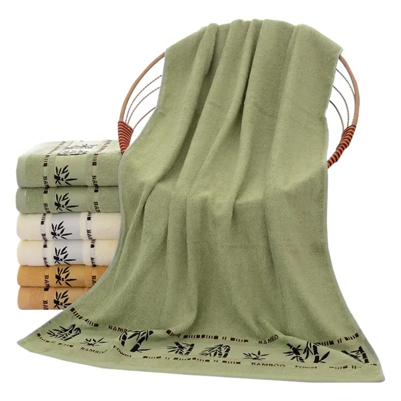 Bamboo Fiber Bath Towel Thickened Soft Absorbent