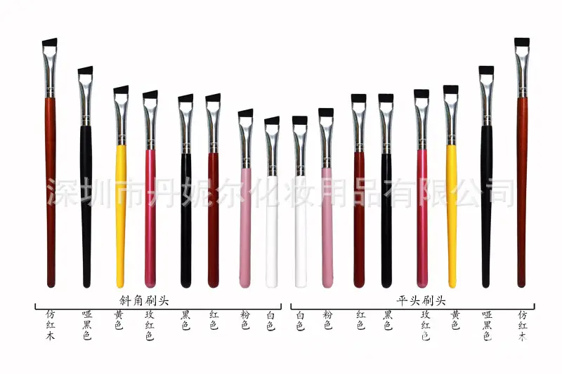 Red Flat Head Eyeliner Brush for Precision Application — feature 8