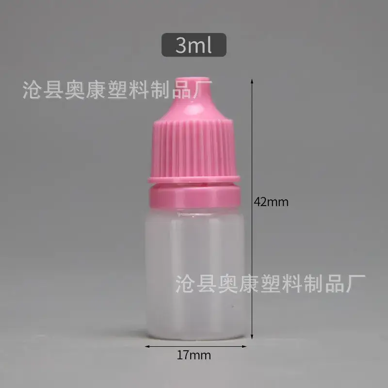 2ml Eye Drops Bottle 3ml Green Squeeze Tip Refill - Image 3