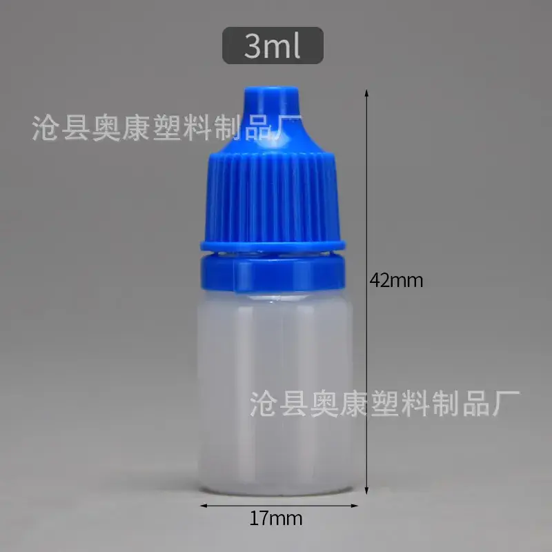 2ml Eye Drops Bottle 3ml Green Squeeze Tip Refill - Image 4