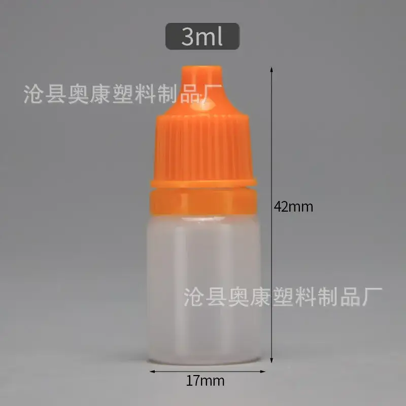 2ml Eye Drops Bottle 3ml Green Squeeze Tip Refill - Image 6