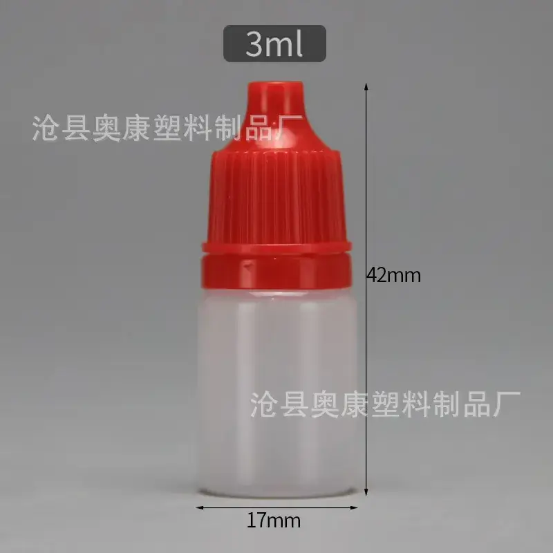 2ml Eye Drops Bottle 3ml Green Squeeze Tip Refill - Image 8